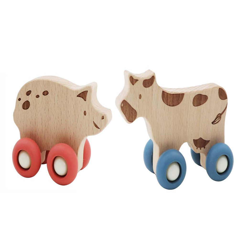 Rolling Dinos Eco Wheels Adventure Cow & Pig Farm Movers