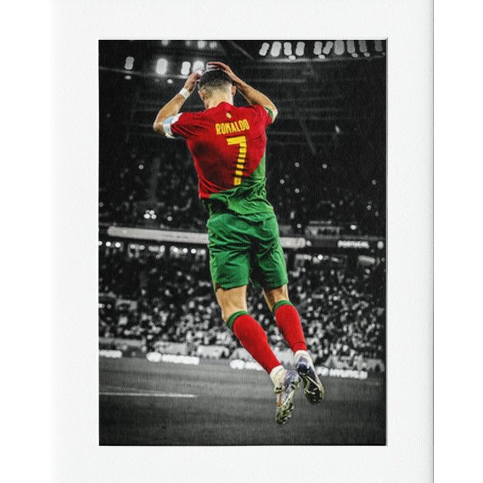 Ronaldo Celebration Print Wall Decor - 40x50cms