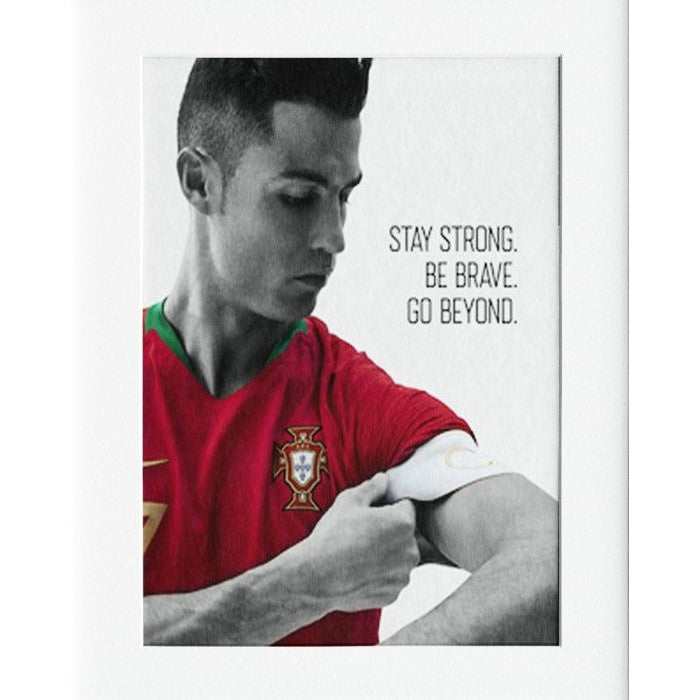 Ronaldo Quote Mounted Print Wall Decor - 40x50cms