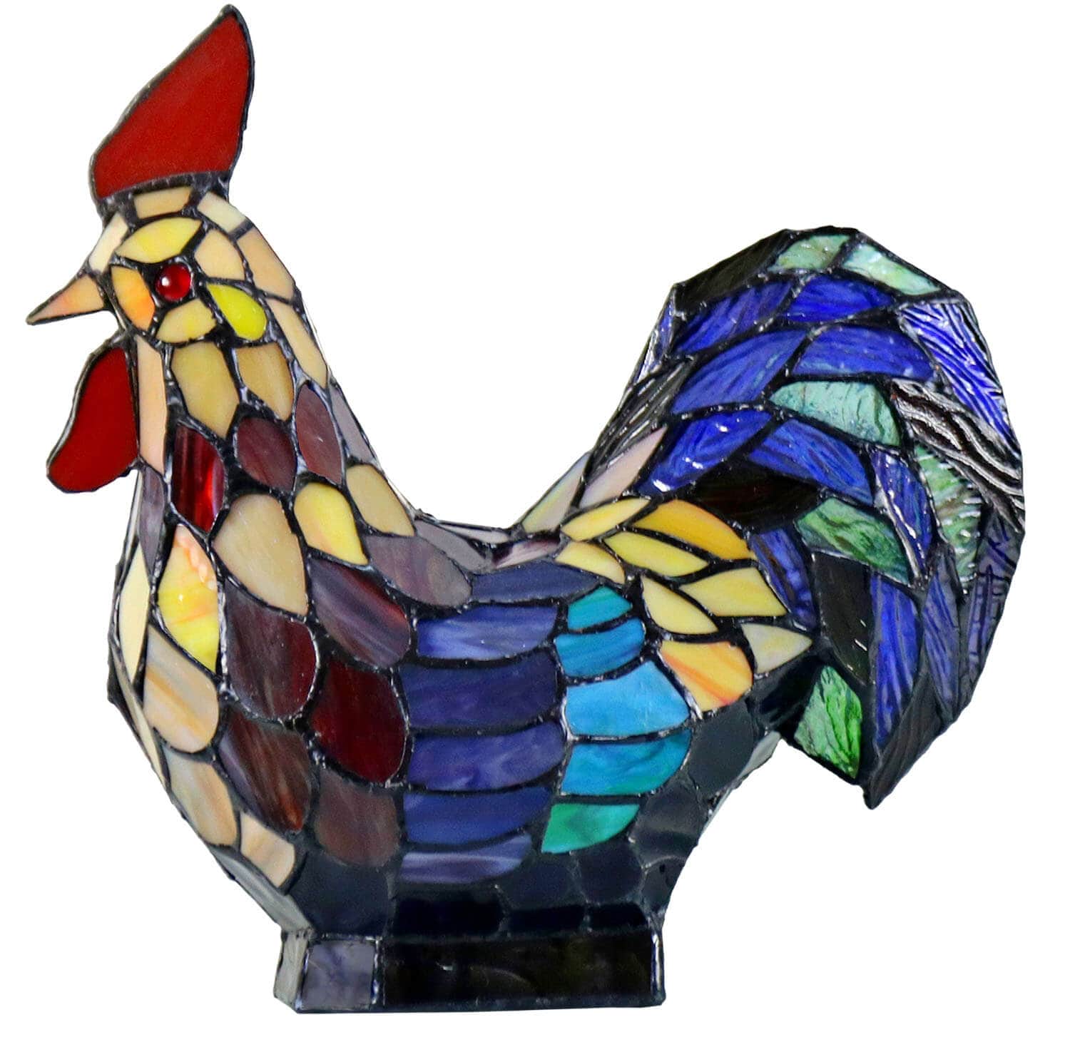 Rooster Tiffany Shade Table Lamp