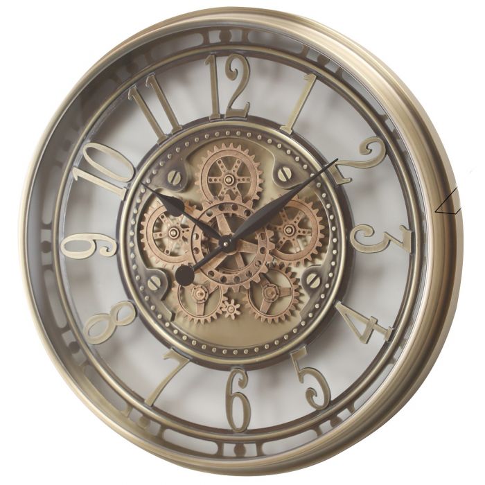 Round Maurice Exposed Gear Movement Wall Clock - 70cms