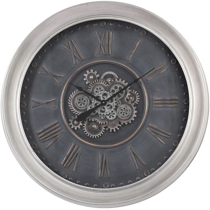 Round Provincial Exposed Gear Movement Wall Clock - 101cms