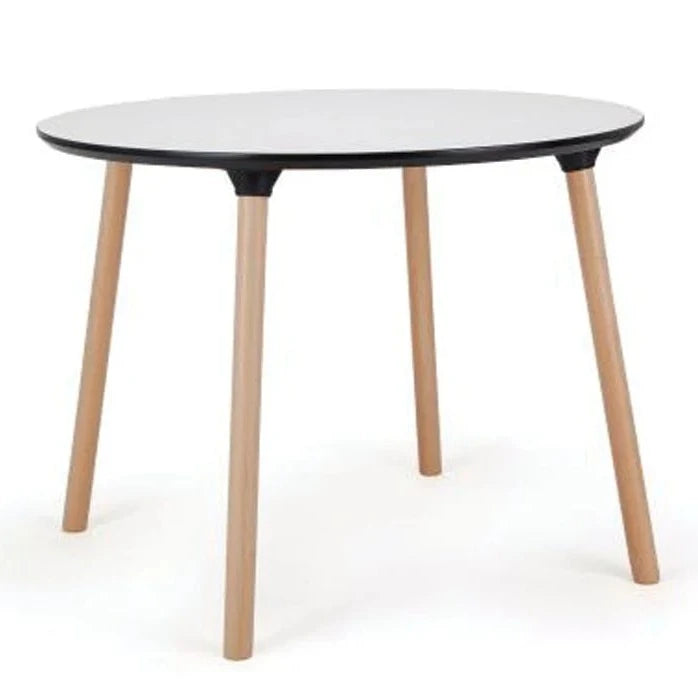 Round Unique Wooden Dining Table 100cms (Available in 2 Colors)