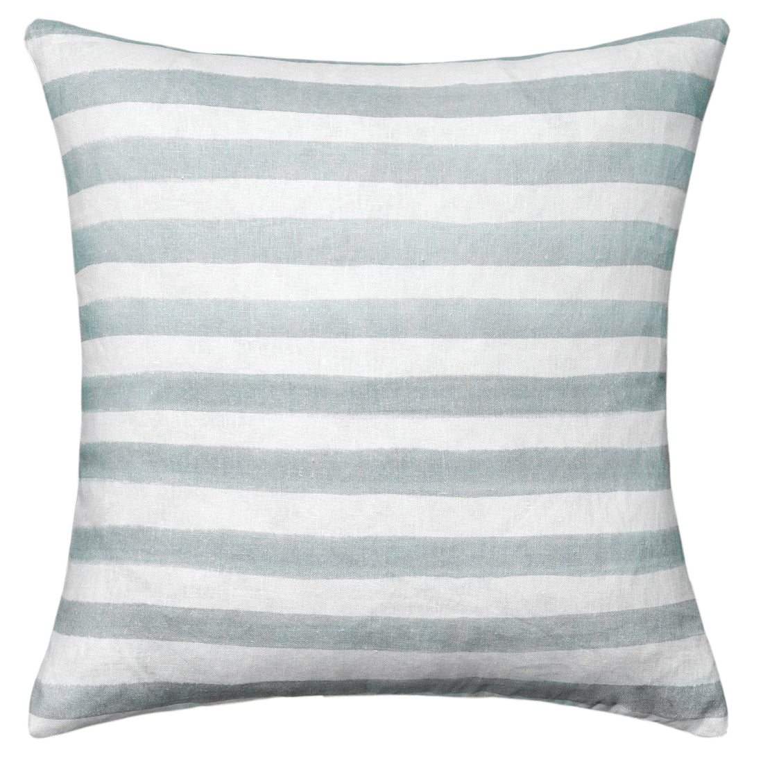 Rumi Striped Sage Green Linen Cushion - 50X50cms