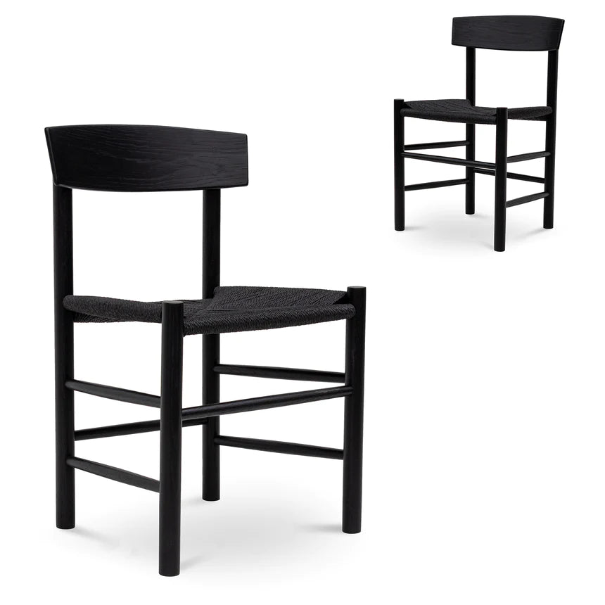 Rural Loft Dining Chair - Black (Set of 2)