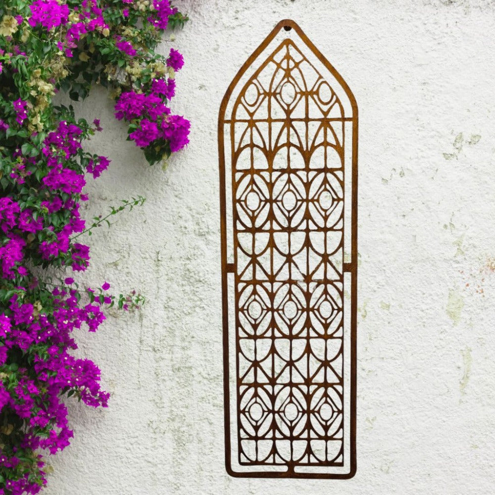 Rustic Arch Moraccan Window Wall Hanging