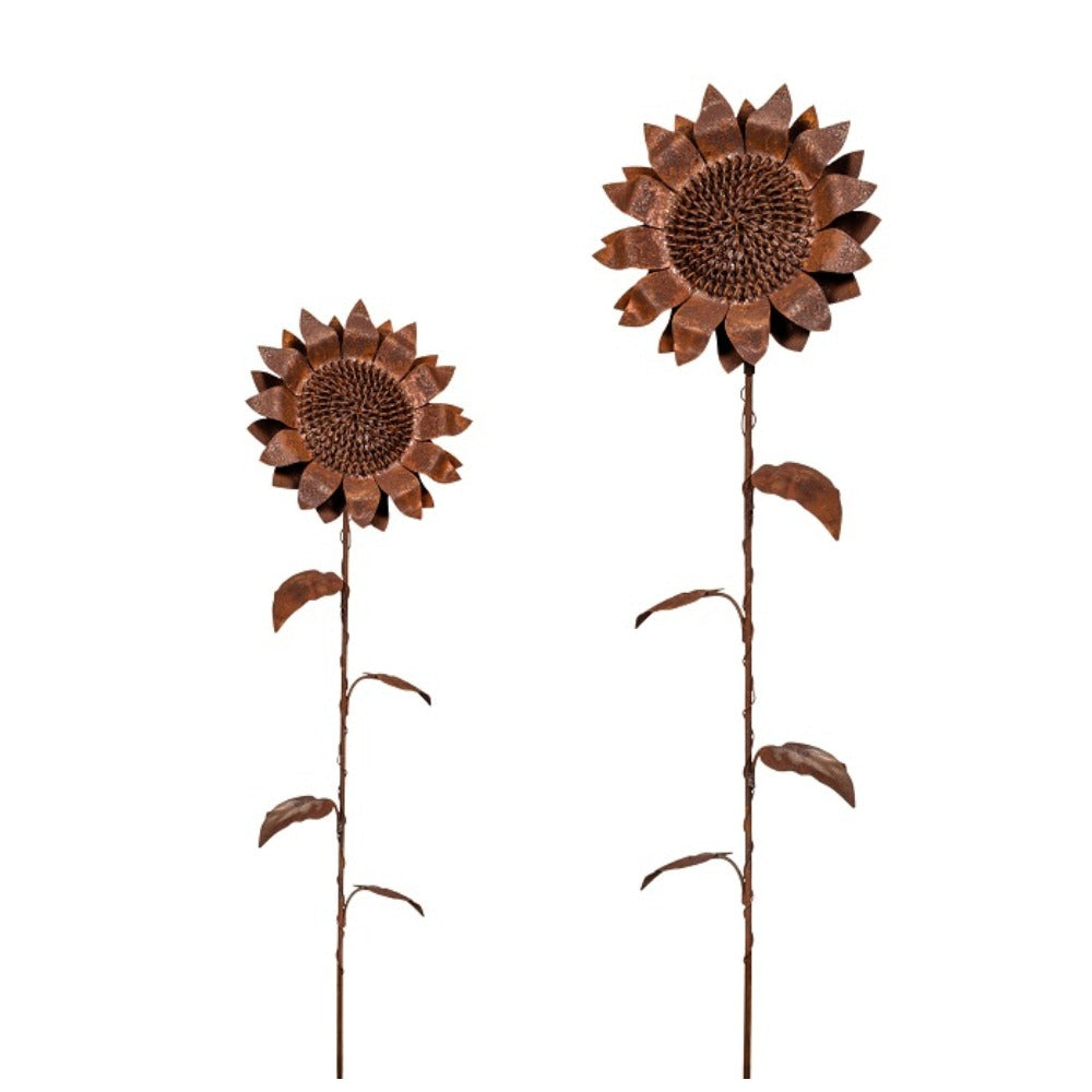 Rustic Charm Sunflower Garden Stake (Available in 2 Sizes)