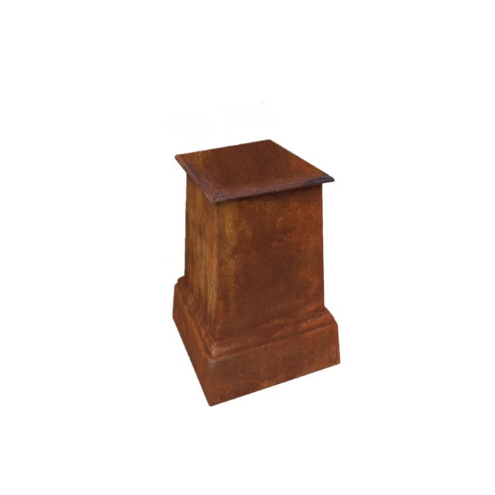 Rustic Charm Urn Napoli Base Cast - Rust