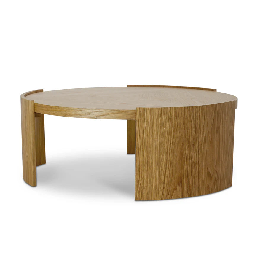 Rustic Elegance Natural Wooden Coffee Table - 100cms