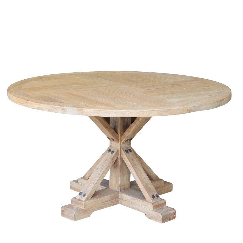 Rustic Farmhouse Round Dining Table