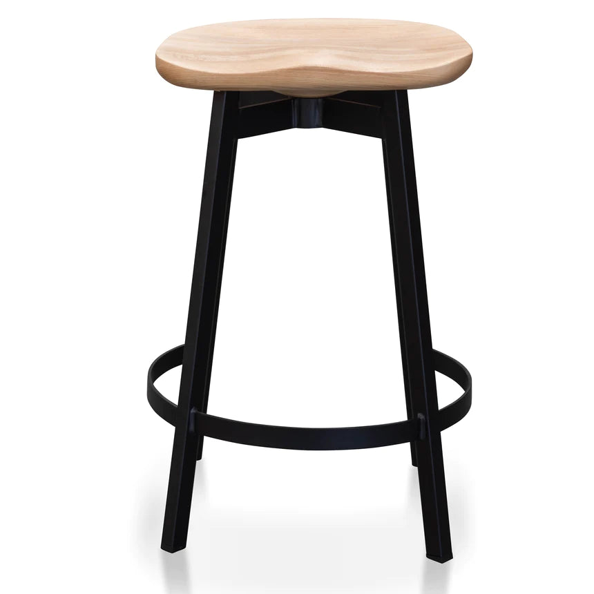 Rustic Revival Bar Stool - Natural & Black