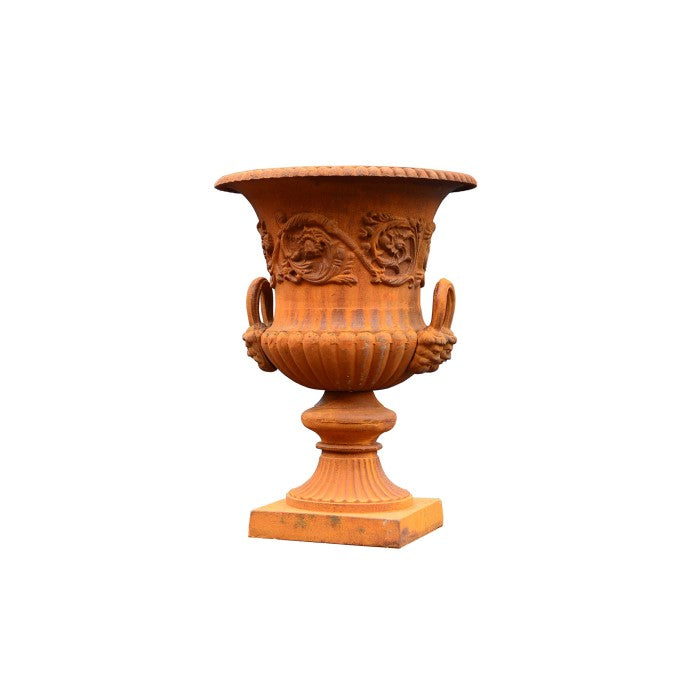 Urn Romano Cast Iron Rust - Natural