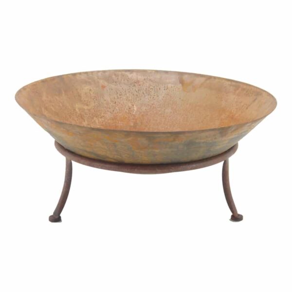 Rustic Warmth Sturdy Legs Metal Fire Bowl