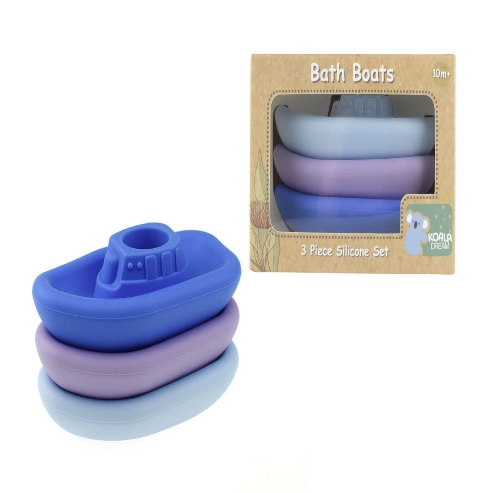 Sail Ease Silicone Toddlers Bath Toy Boat - Blue