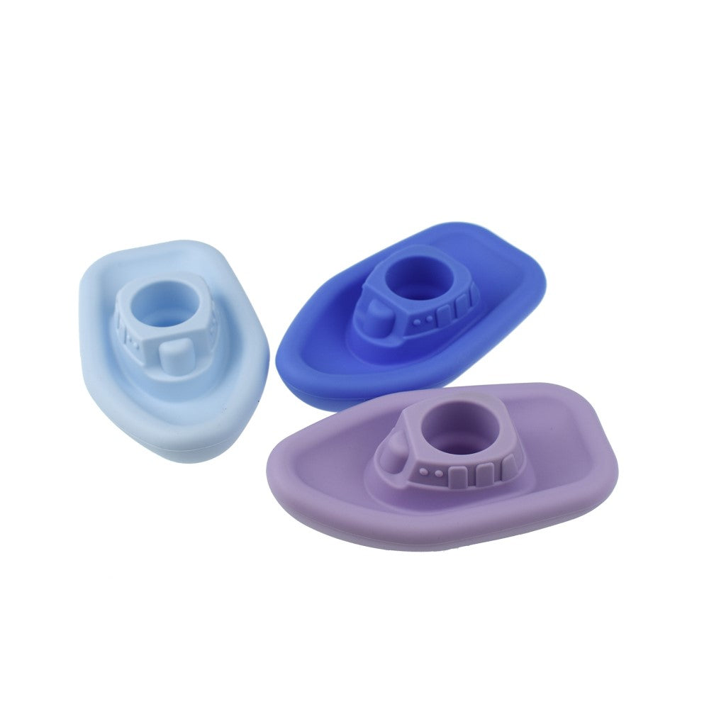 Sail Ease Silicone Toddlers Bath Toy Boat - Blue