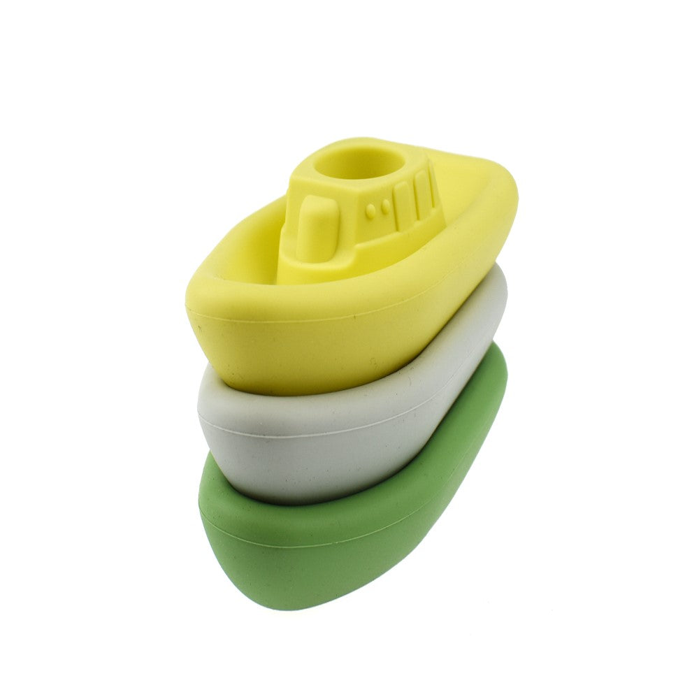 Sail Ease Silicone Toddlers Bath Toy Boat - Green