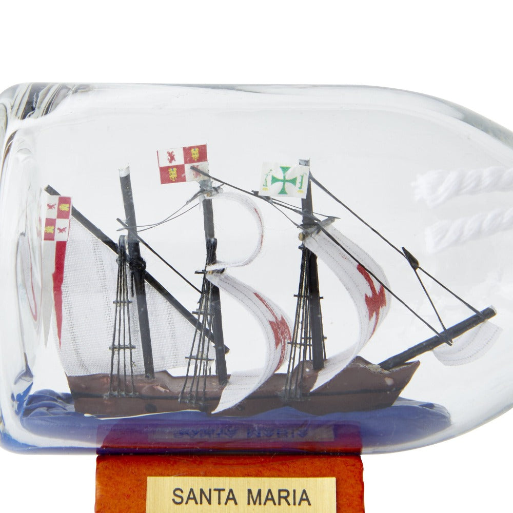 Santa Maria Ship In a Bottle