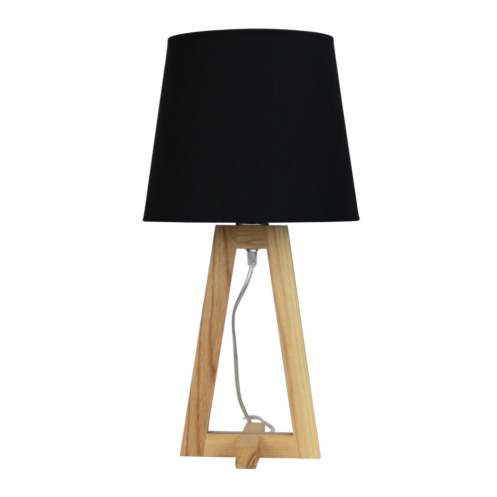 Scandi Table Lamp with Cotton Shade (Available in 2 Colors)