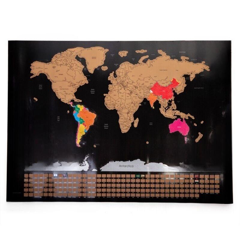 Scratch Me Away World Travel Map