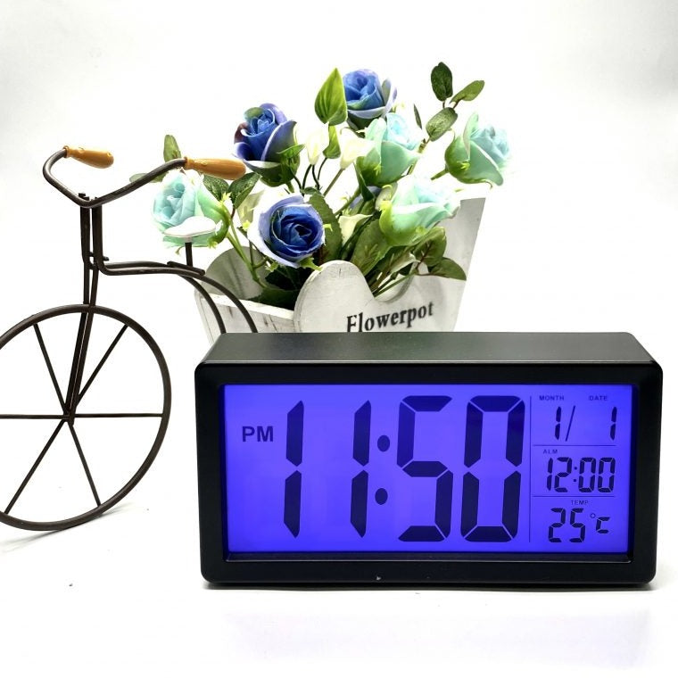 Screen Multi-Functional Digital Tabletop Clock - Available in 2 Colors