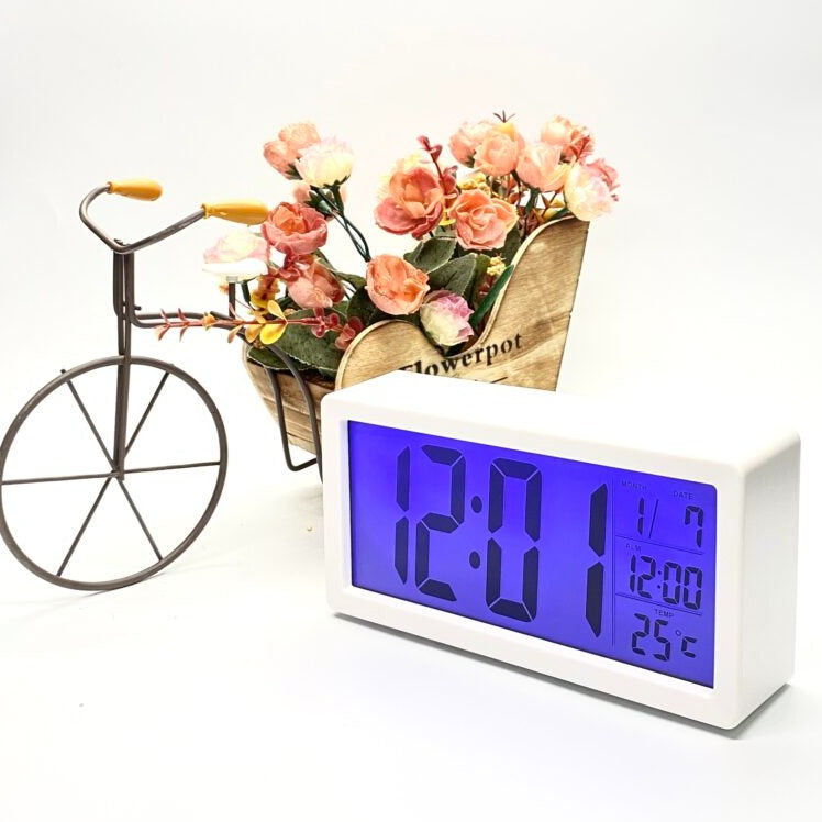 Screen Multi-Functional Digital Tabletop Clock - Available in 2 Colors