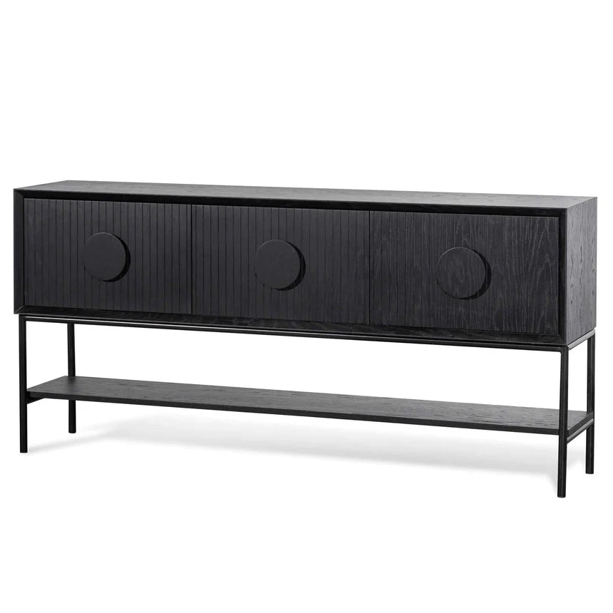 Sculpted Simplicity Console Table 181cms - Black