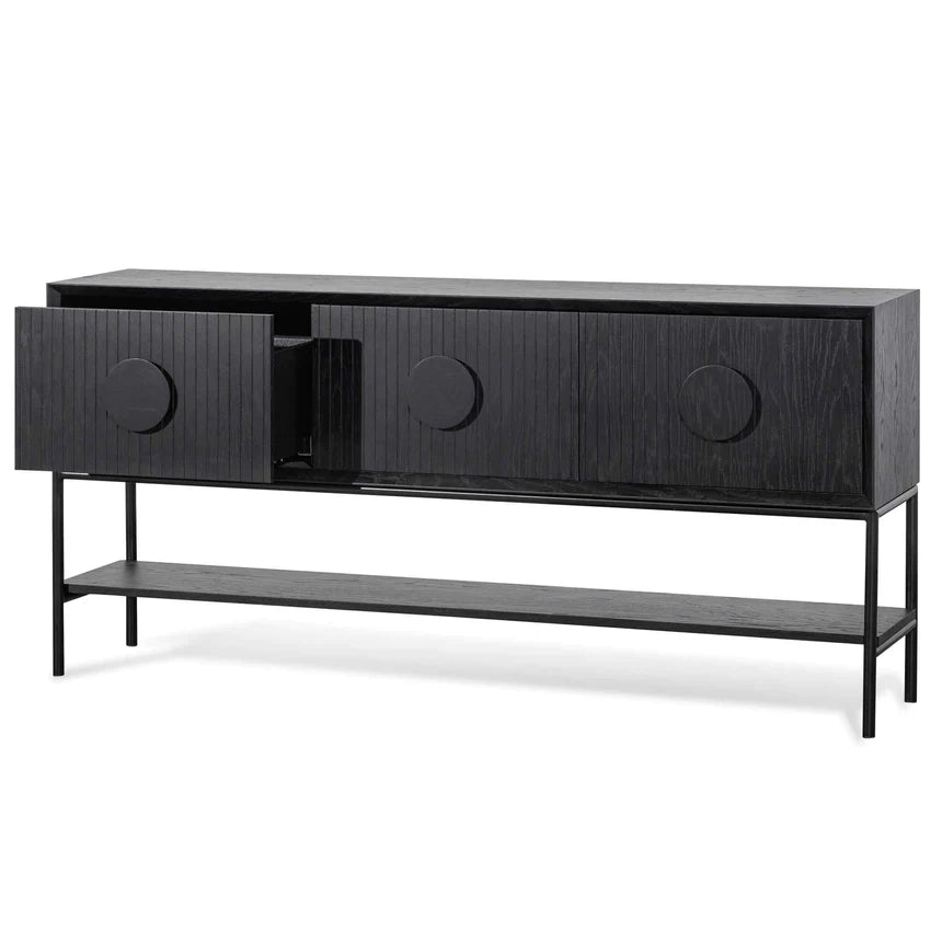 Sculpted Simplicity Console Table 181cms - Black