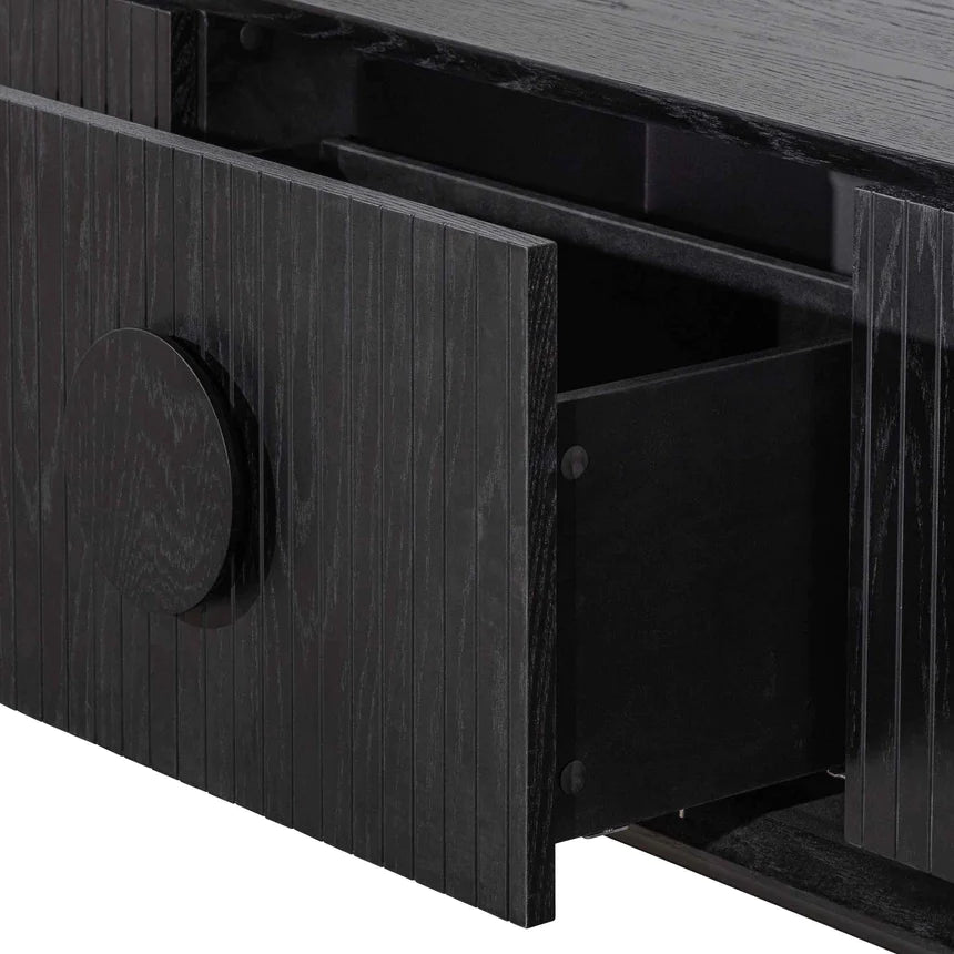 Sculpted Simplicity Console Table 181cms - Black