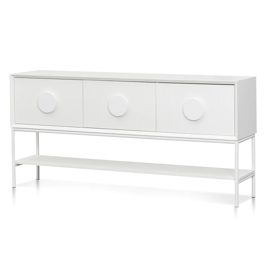 Sculpted Simplicity Console Table 181cms - White