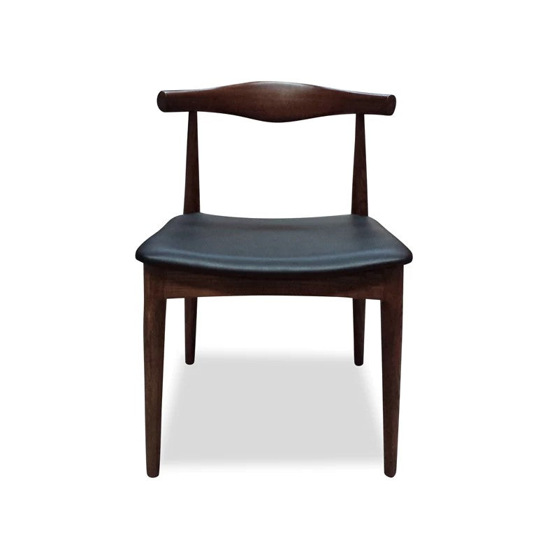 Sculpted Sycamore Dining Chair - Dark Brown