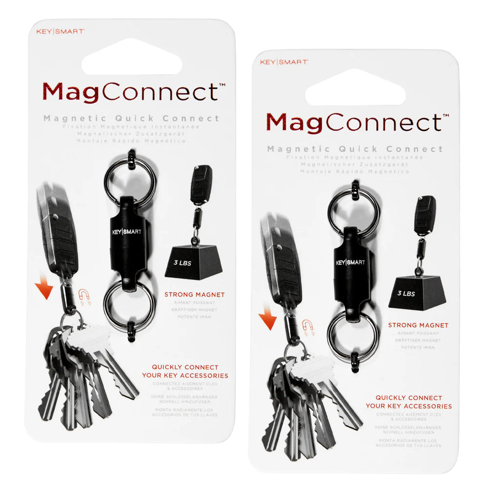 Secure Lock Magnetic Keychain Connector - Set of 2