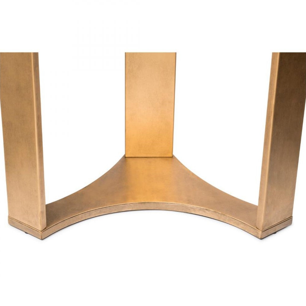 Semicircle French Brass Console Table