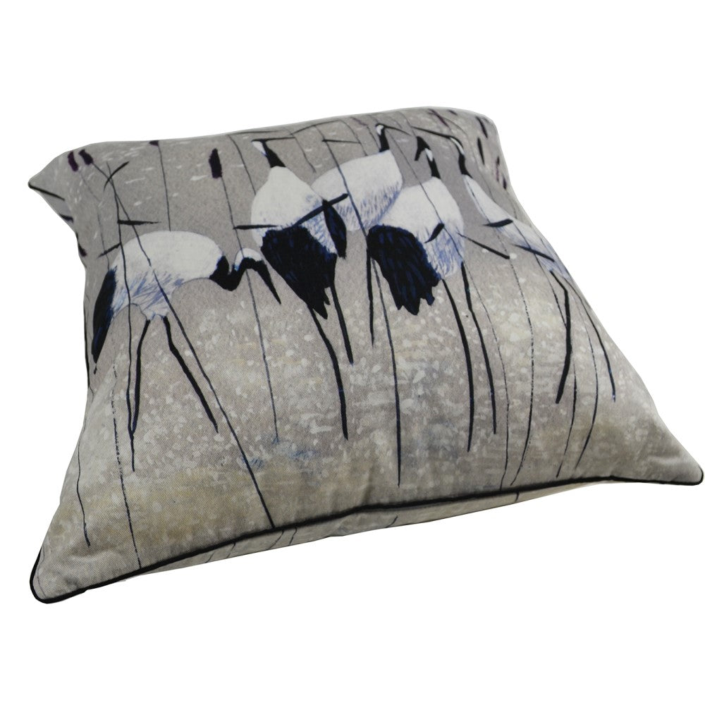 Serenity Crane Cushion With Recycled Fill 45 X 45cms