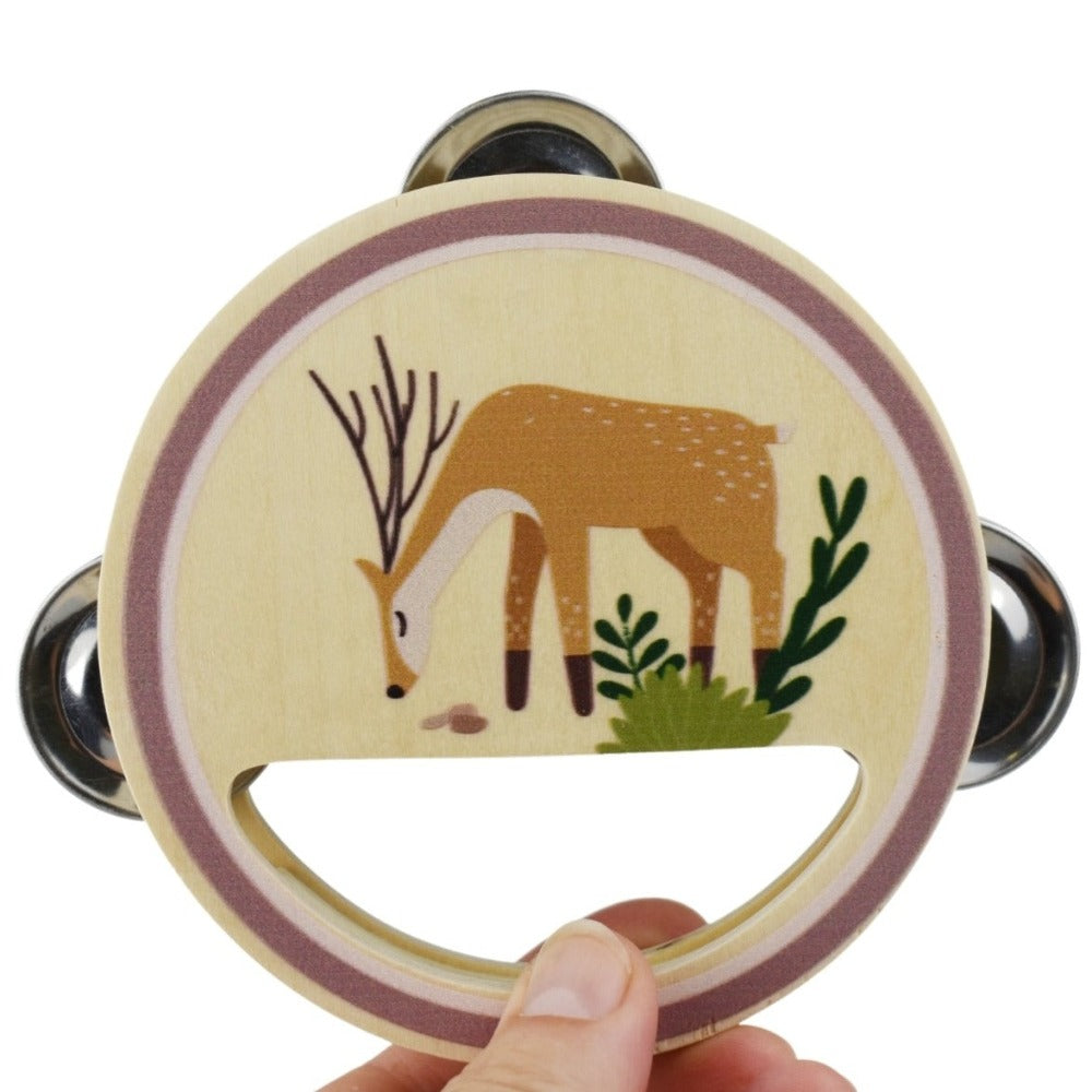 Kids Wooden Tambourine (Available in 4 Designs. Sent At Random)