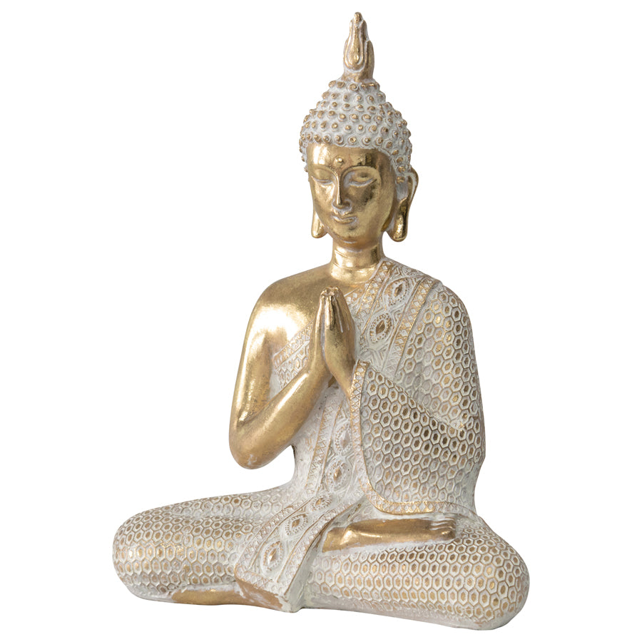 Serenity Seated Praying Buddha - 18.5x8x28cms