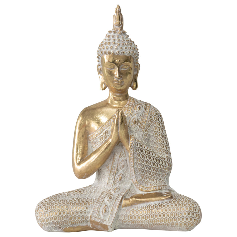 Serenity Seated Praying Buddha - 18.5x8x28cms