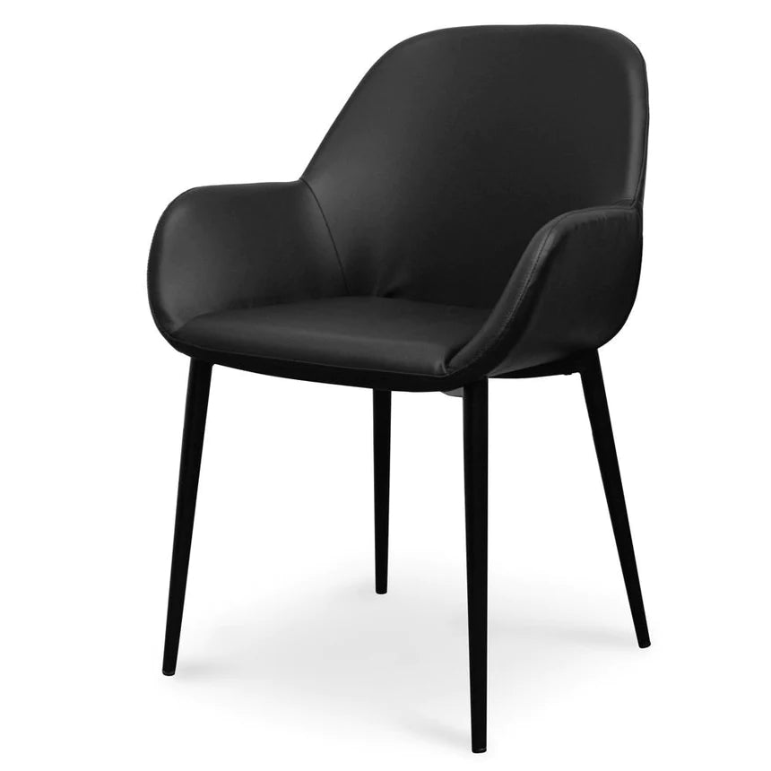 Serenity Upholstered Dining Chair - Black