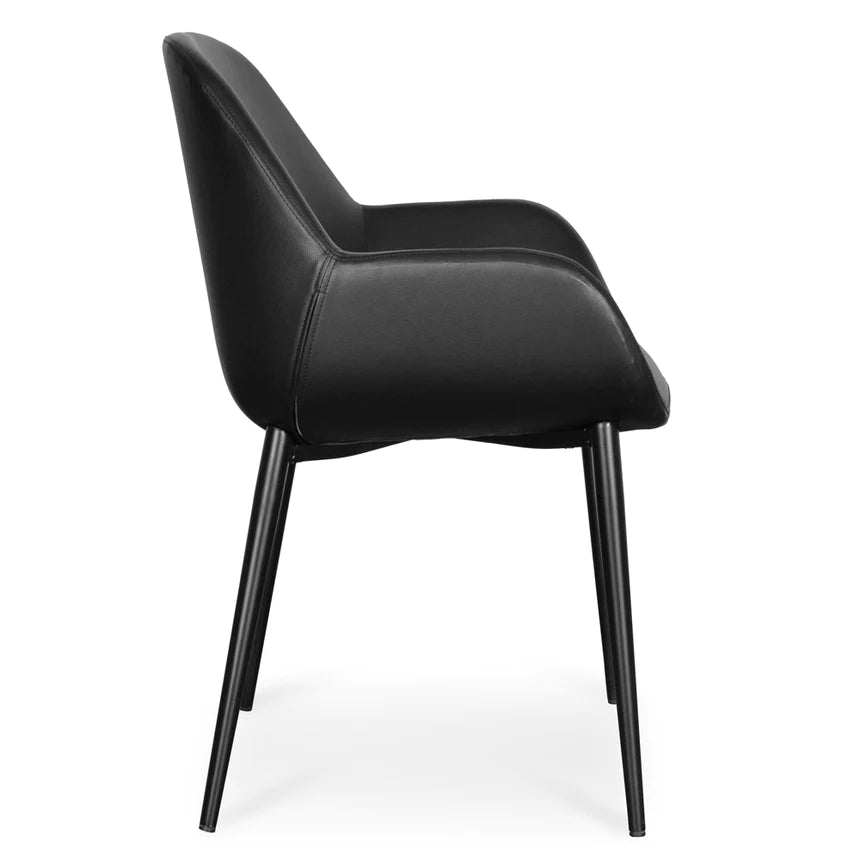 Serenity Upholstered Dining Chair - Black