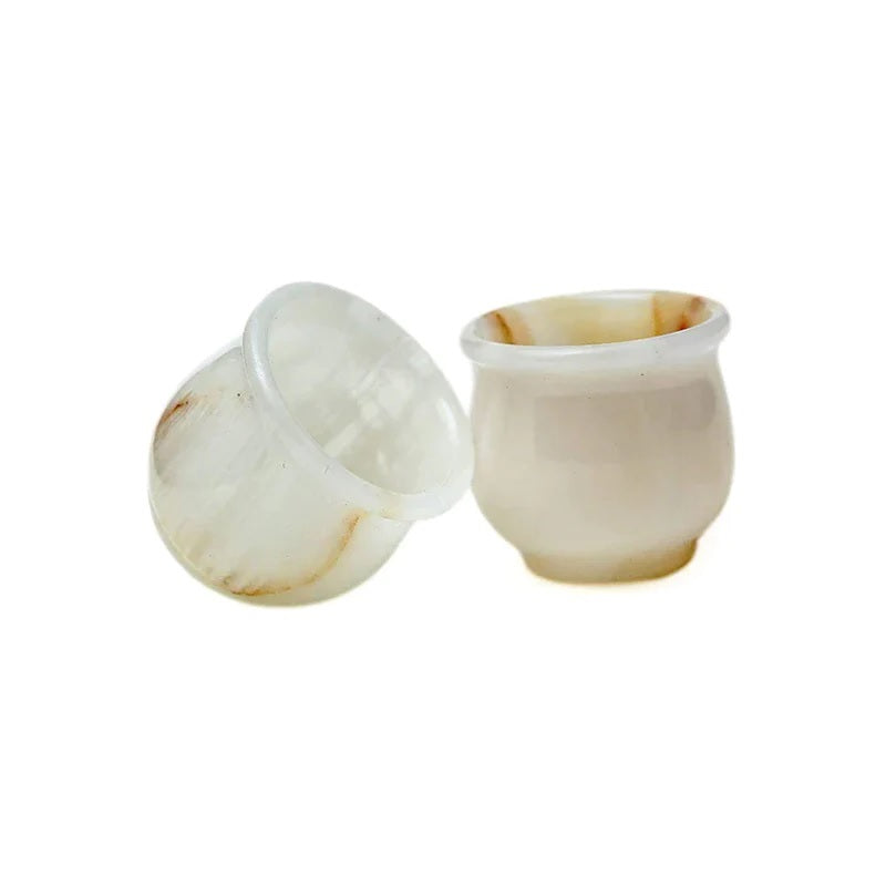 Set Of 2 Handmade Marble Shot Glasses (Available in 3 Colors)