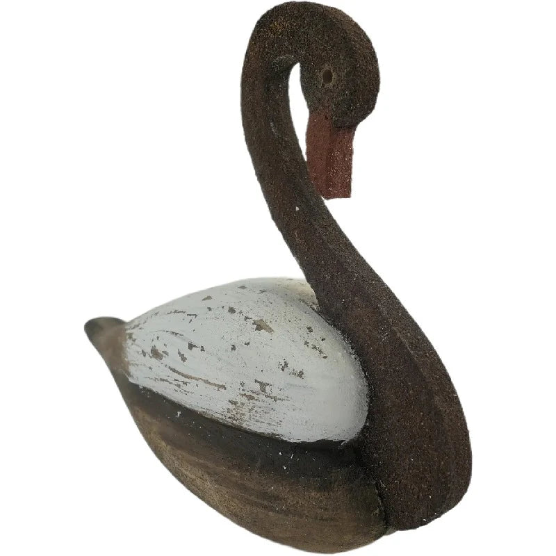 Set of 2 Asst Size Graceful Swans Ornaments