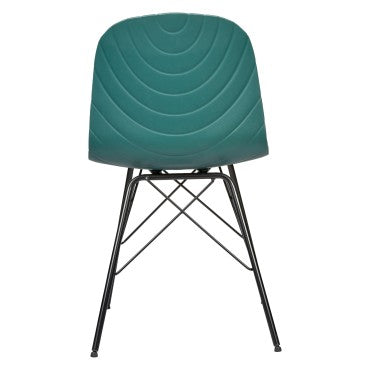 Set of 2 Dark Green Dining Chair