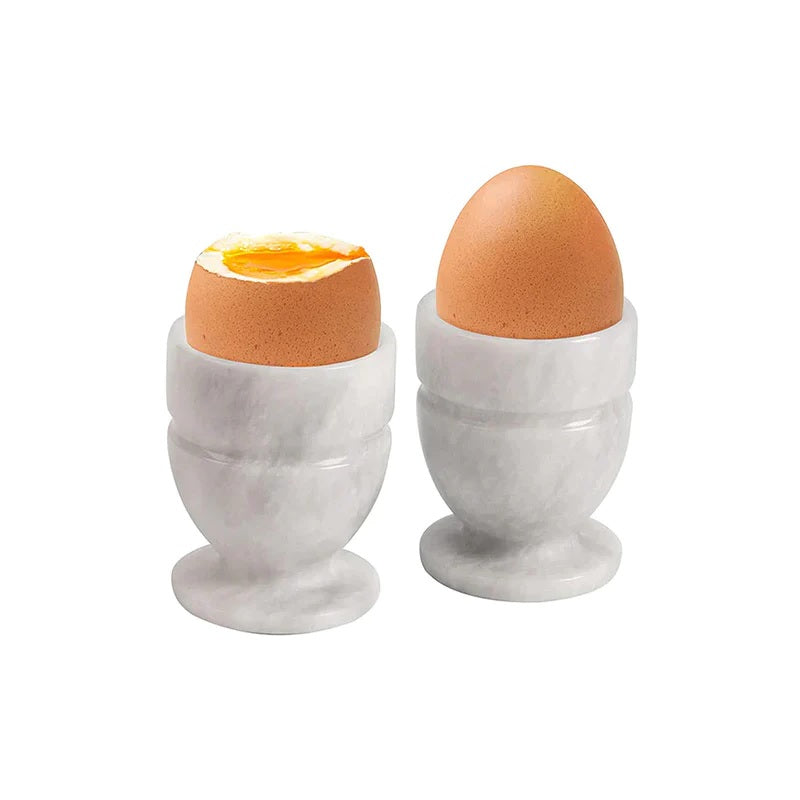 Set of 2 Handmade Marble Egg Cups (Available in 3 Colors)