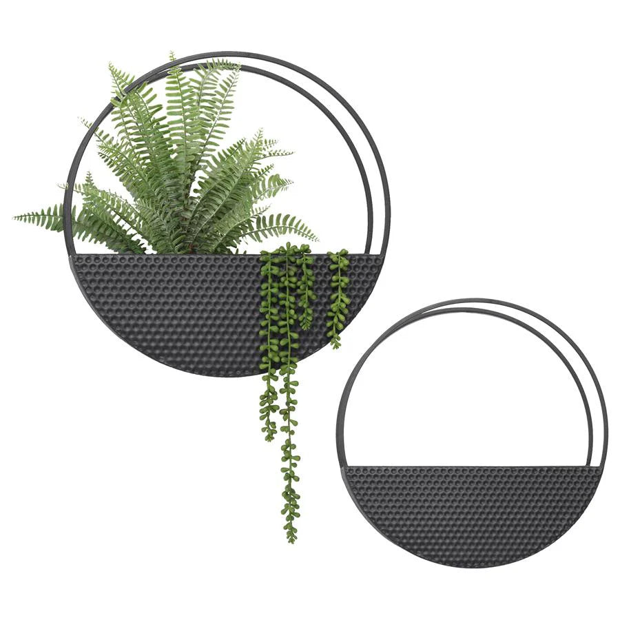 Set of 2 Nested Contemporary Floating Wall Planters