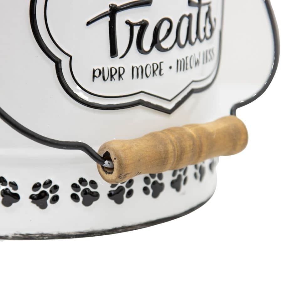 Set of 2 Nested Happy Cat Treats Tins with Lid