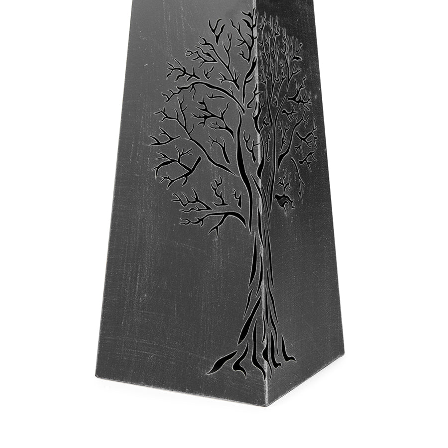 Set of 2 Nested Laser Cut Tree & Birds Outdoor Planters Bird Bath