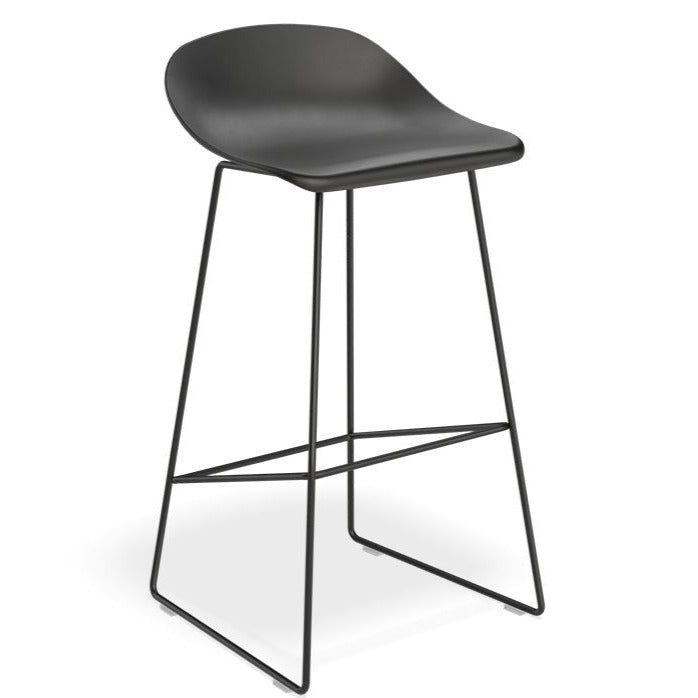 Shell Harmony Black High Stool (Available in 2 Sizes)