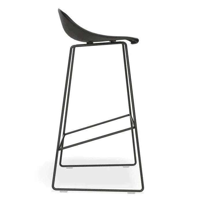 Shell Harmony Black High Stool (Available in 2 Sizes)