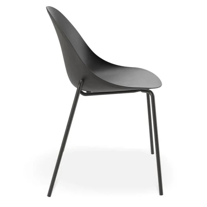 Shell Serenity Black Seat 4 Post Black Base Dining Chair