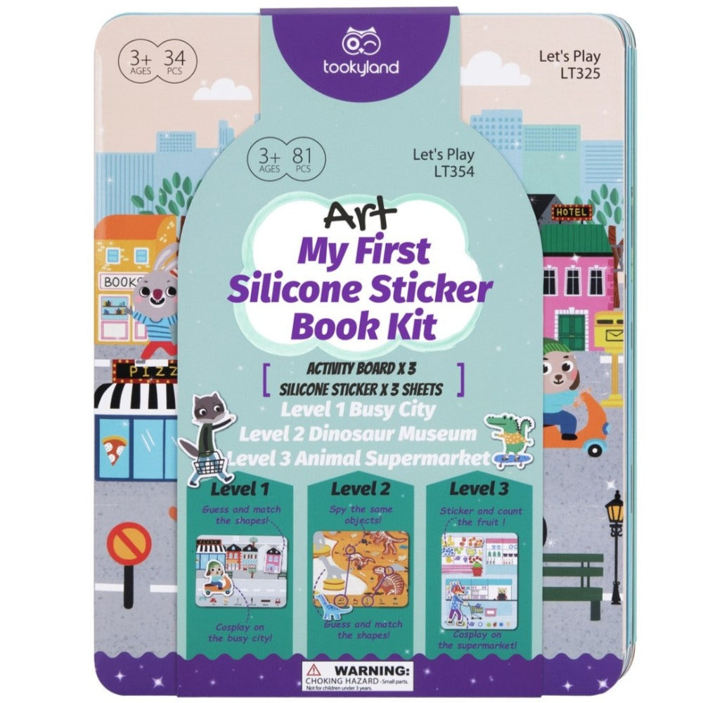 Skyline City Explorer Silicone Stickers Book