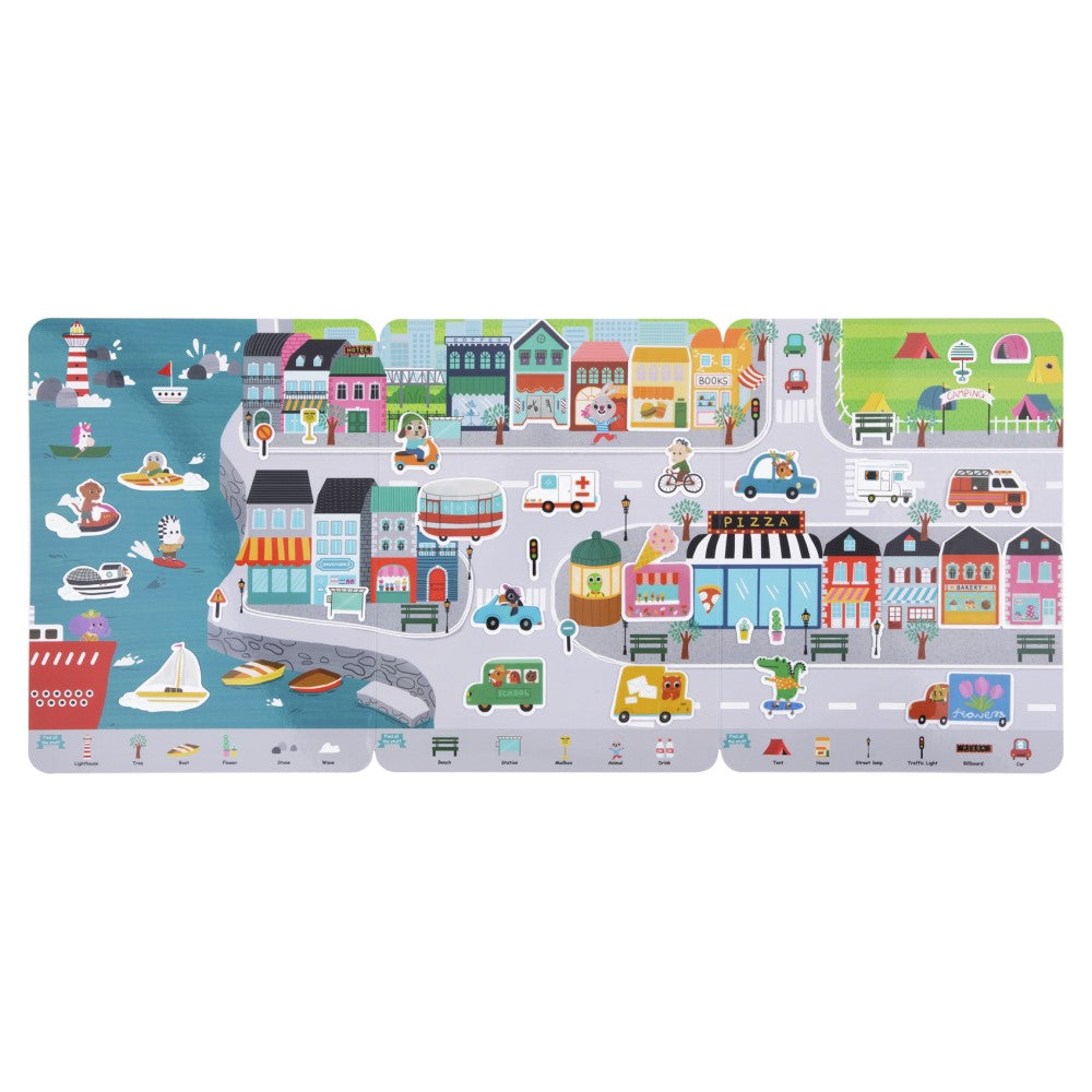 Skyline City Explorer Silicone Stickers Book